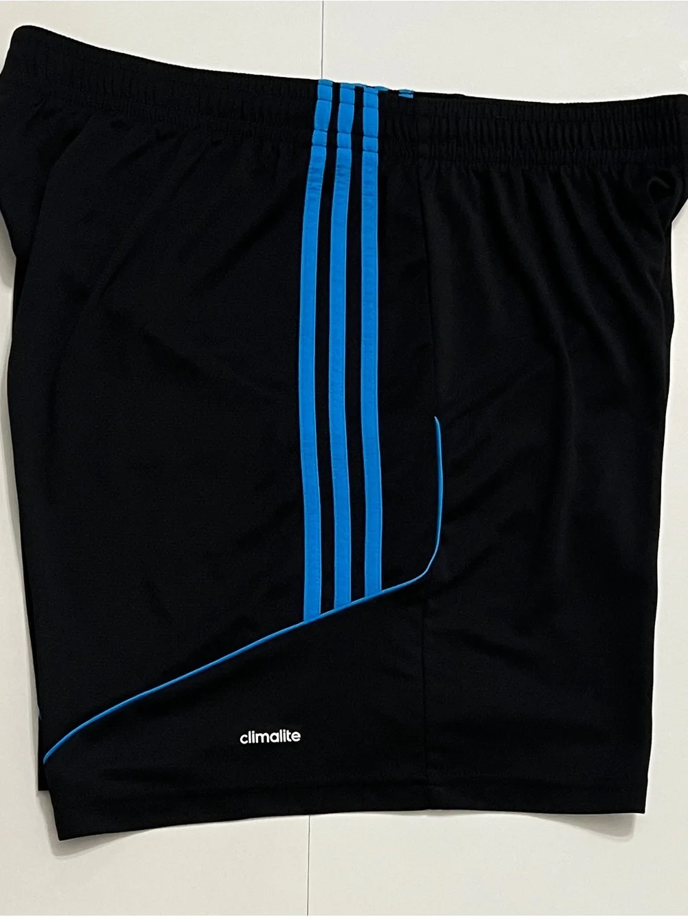 Men's Adidas Climalite Athletic Shorts Black & Turquoise Size XL